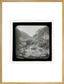 A magic lantern slide of Lynmouth by Birt Acres, c. 1893. art print extra large gold Art Print - Science Museum Shop