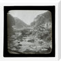 A magic lantern slide of Lynmouth by Birt Acres, c. 1893. stretched canvas medium none Art Print - Science Museum Shop