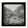 A magic lantern slide of Lynmouth by Birt Acres, c. 1893. stretched canvas large none Art Print - Science Museum Shop