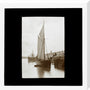 A magic lantern slide of Appledore by Birt Acres, c. 1893. stretched canvas large none Art Print - Science Museum Shop