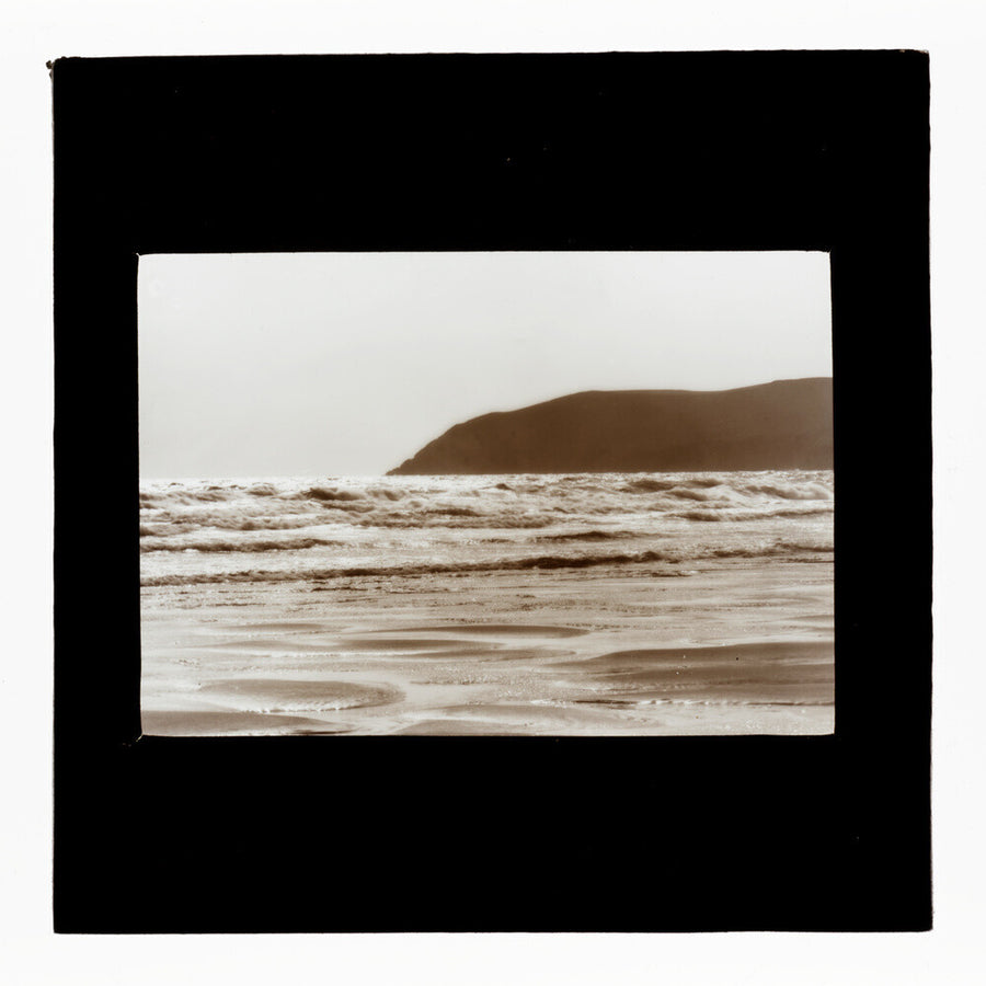 A magic lantern slide showing Woolacombe by Birt Acres, c. 1893. Art Print - Science Museum Shop