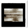 A magic lantern slide entitled Sunset, Woolacombe by Birt Acres, c. 1893. stretched canvas medium none Art Print - Science Museum Shop