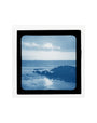 A magic lantern slide showing a seascape with rocks by Birt Acres, c. 1893. (Blue carbon for projection). art print extra small none Art Print - Science Museum Shop