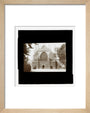A magic lantern slide showing the west front of Exeter Cathdral by Birt Acres, c. 1893. art print extra small natural Art Print - Science Museum Shop