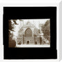 A magic lantern slide showing the west front of Exeter Cathdral by Birt Acres, c. 1893. stretched canvas medium none Art Print - Science Museum Shop