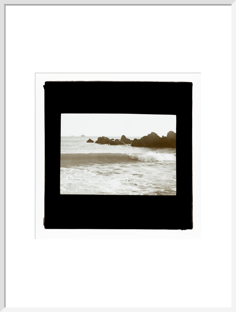 A magic lantern slide entitled 'As The Flowing Tide Comes In' by Birt Acres, c. 1893. art print extra large white Art Print - Science Museum Shop