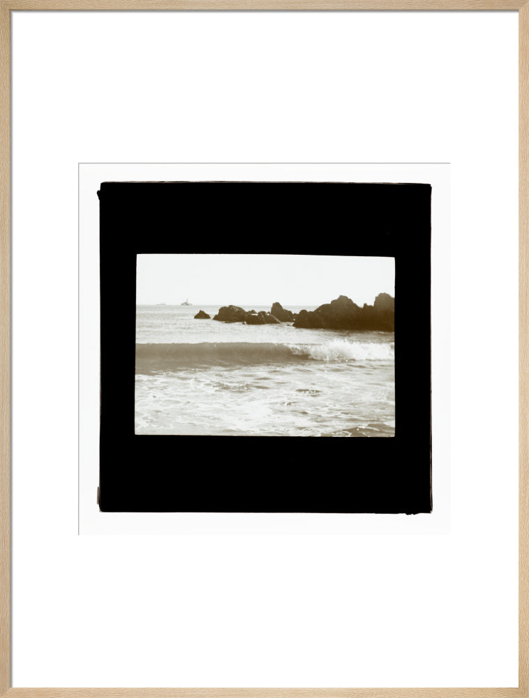 A magic lantern slide entitled 'As The Flowing Tide Comes In' by Birt Acres, c. 1893. art print extra large natural Art Print - Science Museum Shop