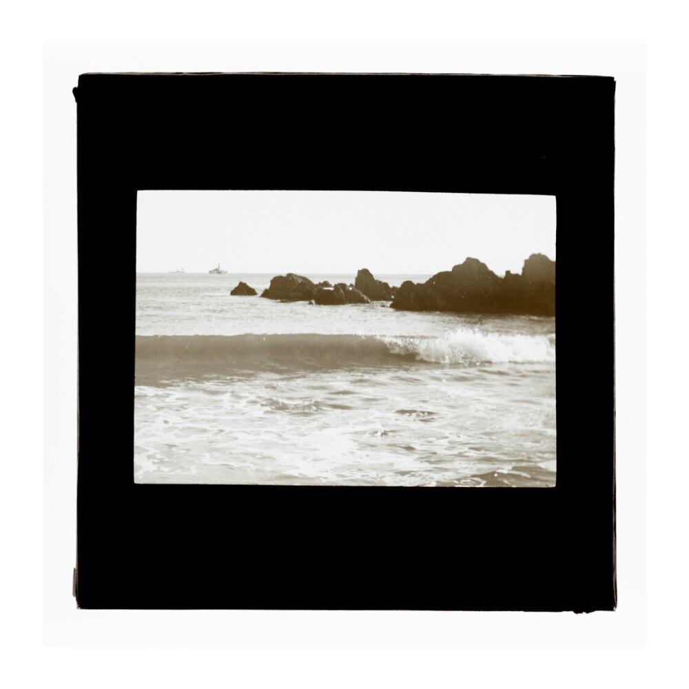 A magic lantern slide entitled 'As The Flowing Tide Comes In' by Birt Acres, c. 1893. unstretched canvas extra large none Art Print - Science Museum Shop