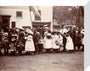 Children taking part in a procession, Whitby, North Yorkshire, c 1900s. stretched canvas small none Art Print - Science Museum Shop