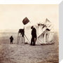 Snap-shot of a beach photographer at Whitby, North Yorkshire, c 1900s. stretched canvas small none Art Print - Science Museum Shop