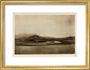 'Landscape Near Portmadoc' art print small gold Art Print - Science Museum Shop