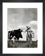 A milkmaid and cows art print extra small black Art Print - Science Museum Shop