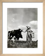 A milkmaid and cows art print extra small natural Art Print - Science Museum Shop