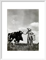A milkmaid and cows art print medium white Art Print - Science Museum Shop