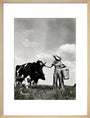 A milkmaid and cows art print medium natural Art Print - Science Museum Shop