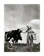 A milkmaid and cows unstretched canvas large none Art Print - Science Museum Shop