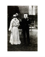A couple, each holding up a number in front of their face circa 1905 art print extra small none Art Print - Science Museum Shop