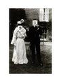 A couple, each holding up a number in front of their face circa 1905 art print medium none Art Print - Science Museum Shop