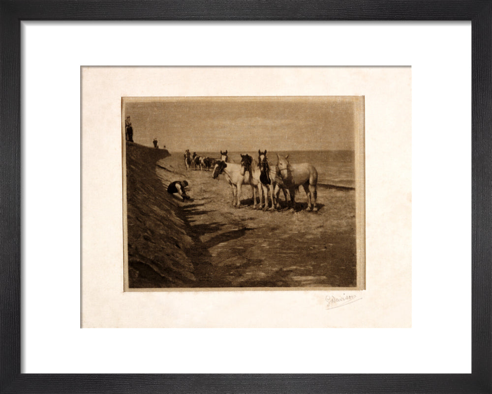 'Ring Horses', 1898. art print extra small black Art Print - Science Museum Shop