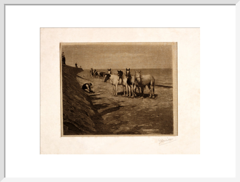 'Ring Horses', 1898. art print large white Art Print - Science Museum Shop