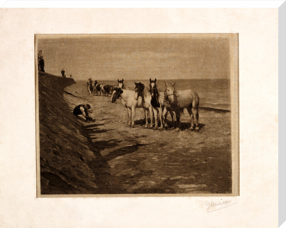 'Ring Horses', 1898. stretched canvas extra large none Art Print - Science Museum Shop