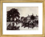 Filling water wagons, c 1890 art print extra small gold Art Print - Science Museum Shop