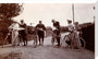 Cyclists looking at maps, c 1900. stretched canvas large none Art Print - Science Museum Shop