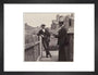 Man taking a photograph with a Brownie camera, c 1900. art print small black Art Print - Science Museum Shop