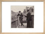 Man taking a photograph with a Brownie camera, c 1900. art print small natural Art Print - Science Museum Shop