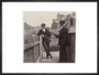 Man taking a photograph with a Brownie camera, c 1900. art print large black Art Print - Science Museum Shop