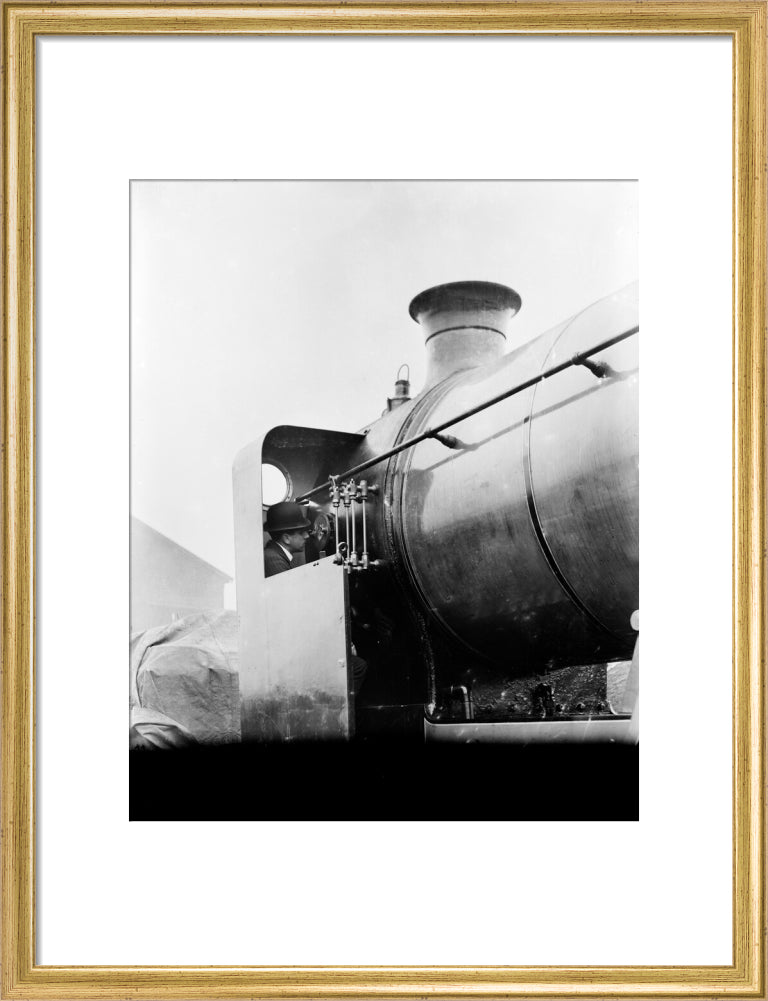 Caledonian Railway 4-4-0 locomotive no. 147./n art print medium gold Art Print - Science Museum Shop