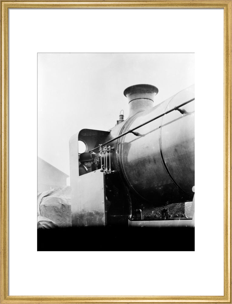 Caledonian Railway 4-4-0 locomotive no. 147./n art print large gold Art Print - Science Museum Shop