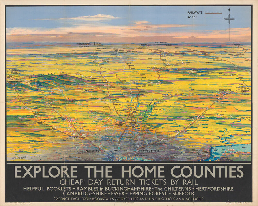 Explore the Home Counties Art Print - Science Museum Shop