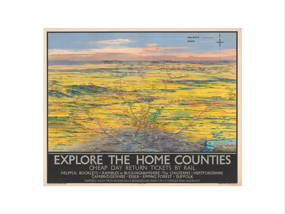 Explore the Home Counties art print extra large none Art Print - Science Museum Shop