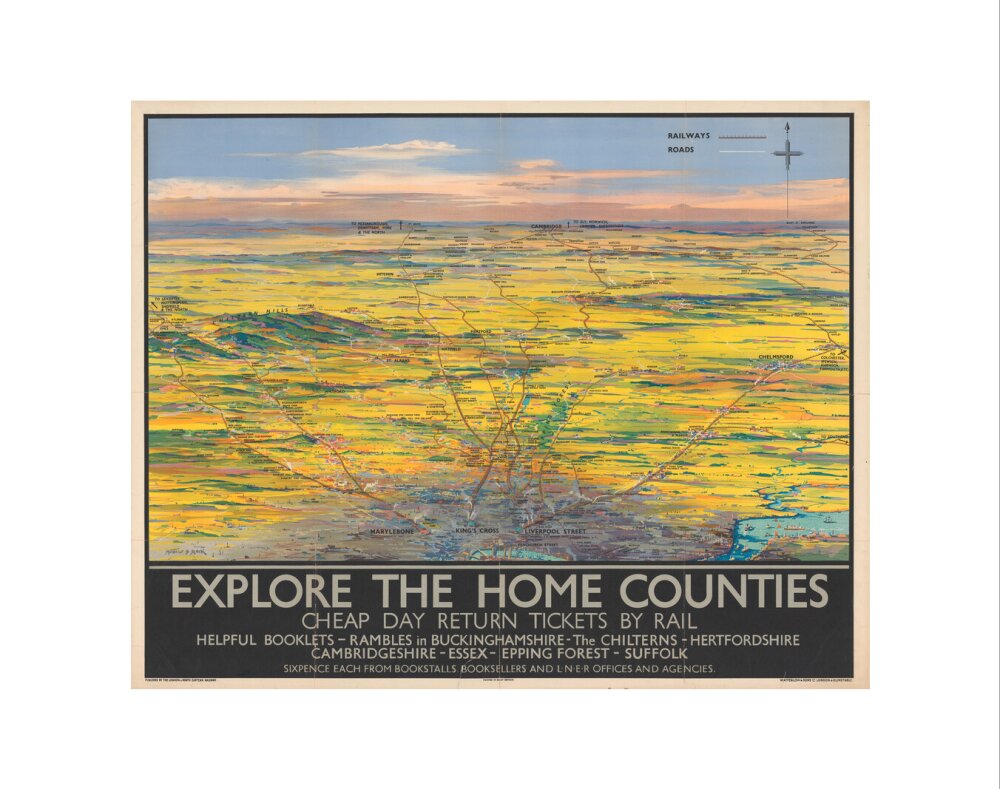 Explore the Home Counties art print extra small none Art Print - Science Museum Shop