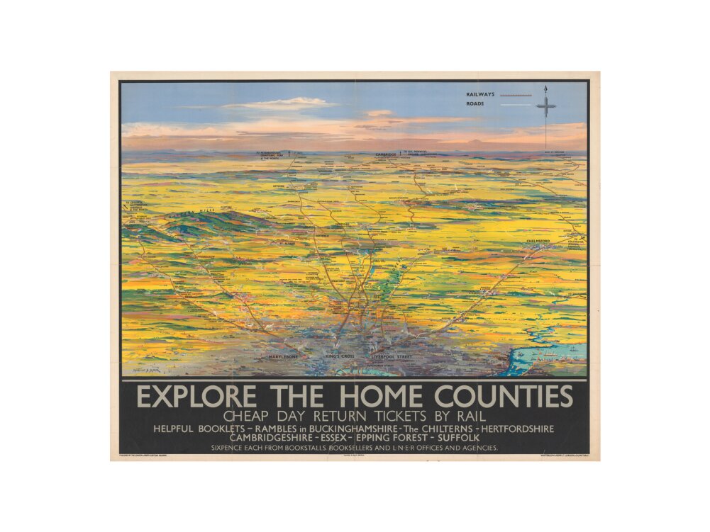 Explore the Home Counties art print large none Art Print - Science Museum Shop