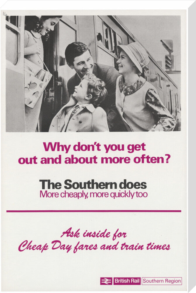 Why Don't You Get Out and About More Often? stretched canvas extra large none Art Print - Science Museum Shop