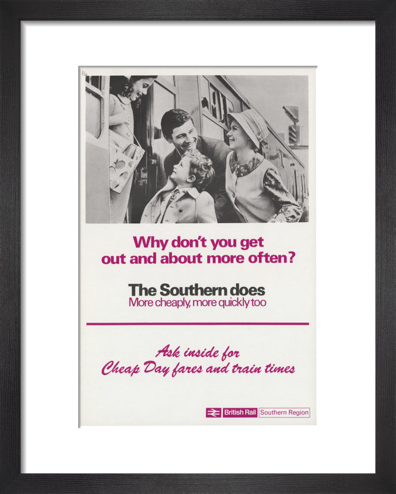 Why Don't You Get Out and About More Often? art print extra small black Art Print - Science Museum Shop