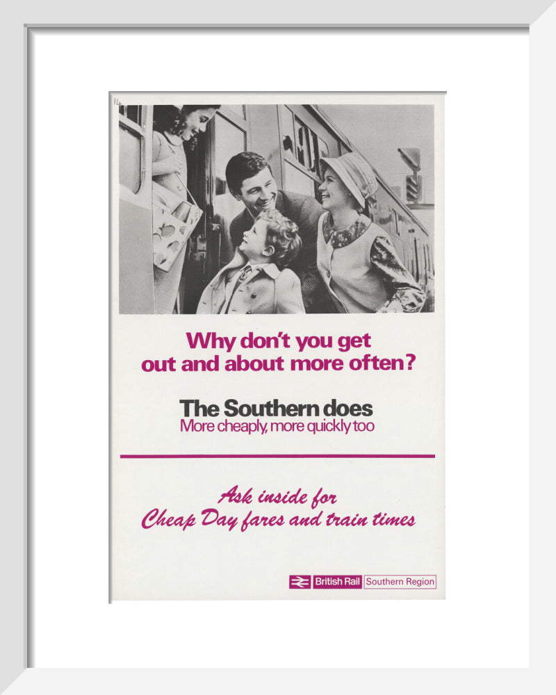 Why Don't You Get Out and About More Often? art print extra small white Art Print - Science Museum Shop