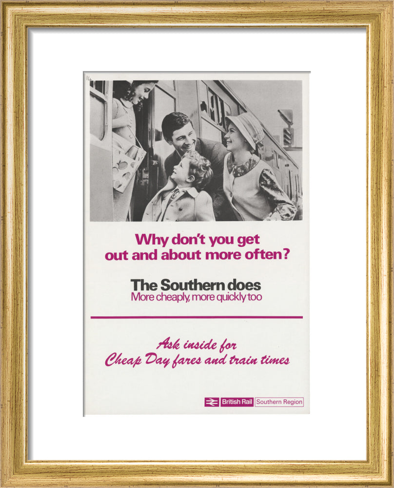 Why Don't You Get Out and About More Often? art print extra small gold Art Print - Science Museum Shop