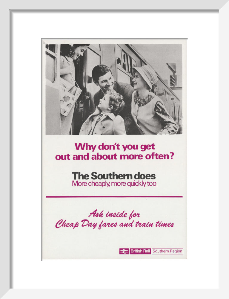 Why Don't You Get Out and About More Often? art print small white Art Print - Science Museum Shop