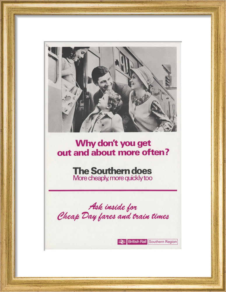 Why Don't You Get Out and About More Often? art print small gold Art Print - Science Museum Shop