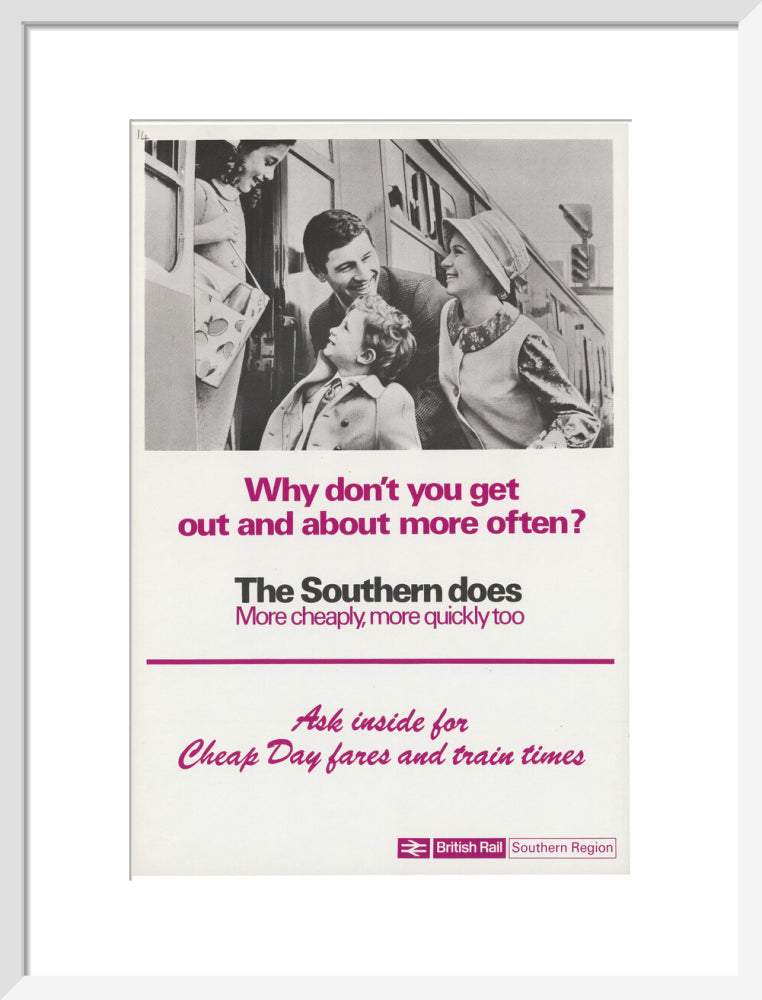 Why Don't You Get Out and About More Often? art print medium white Art Print - Science Museum Shop