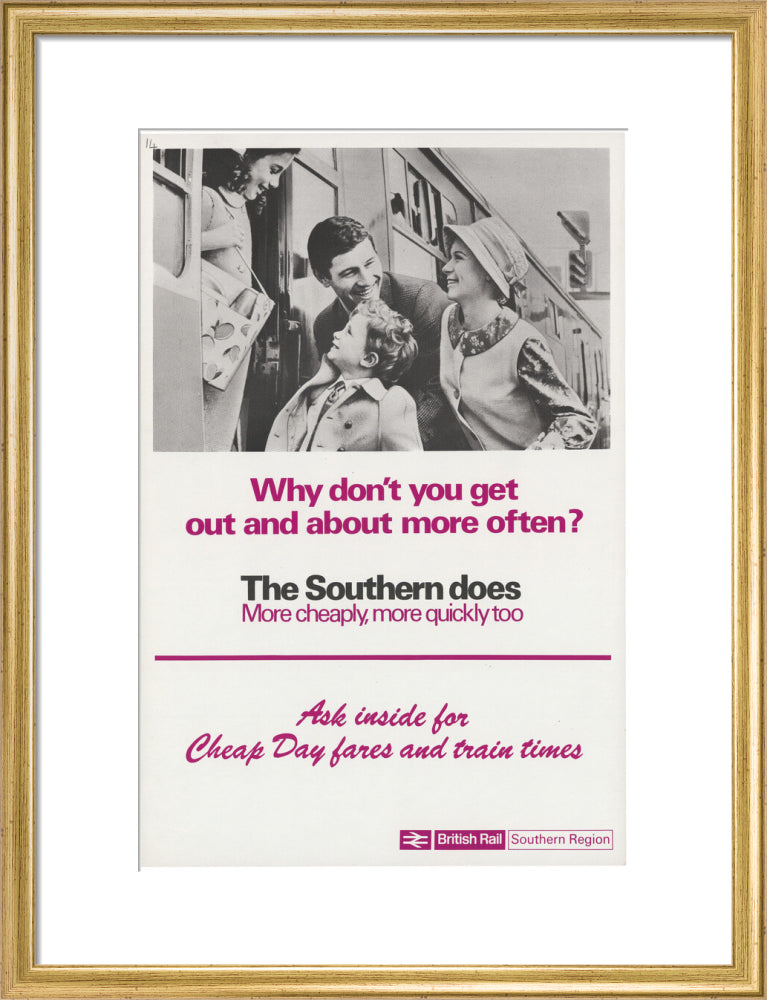 Why Don't You Get Out and About More Often? art print medium gold Art Print - Science Museum Shop