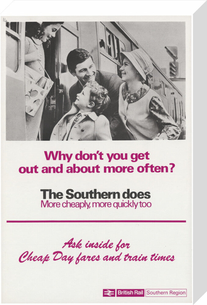 Why Don't You Get Out and About More Often? stretched canvas medium none Art Print - Science Museum Shop