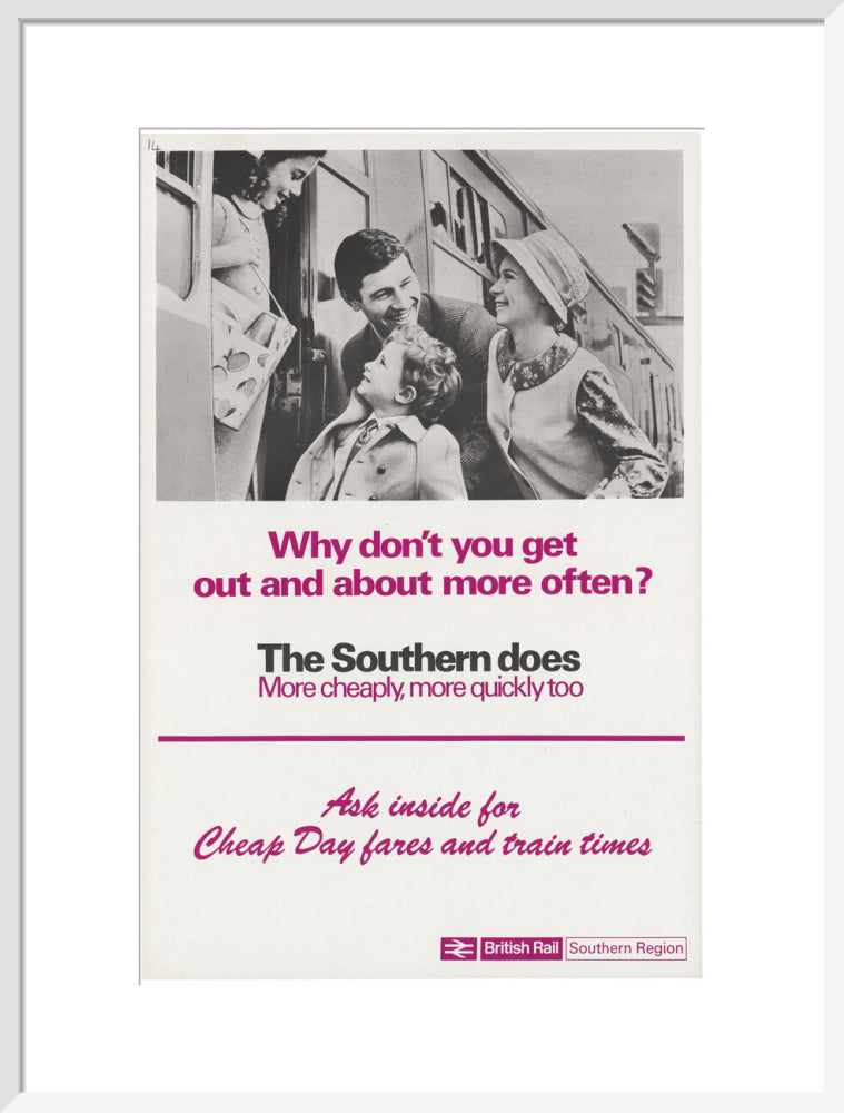 Why Don't You Get Out and About More Often? art print large white Art Print - Science Museum Shop