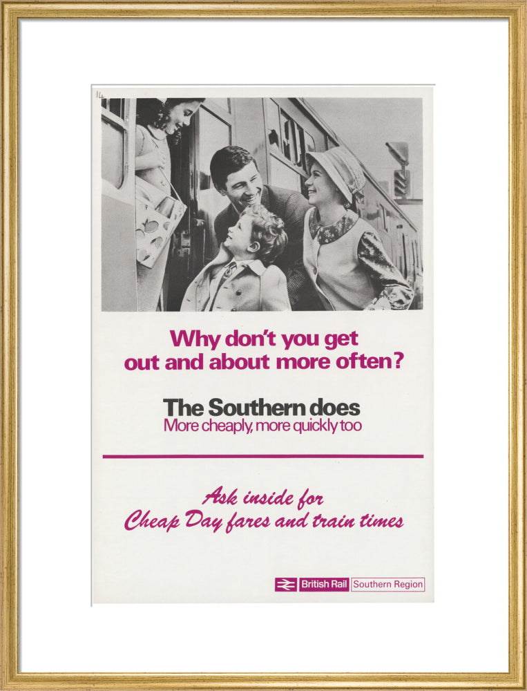 Why Don't You Get Out and About More Often? art print large gold Art Print - Science Museum Shop