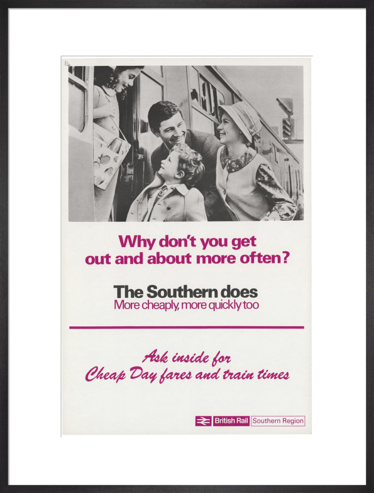 Why Don't You Get Out and About More Often? art print extra large black Art Print - Science Museum Shop