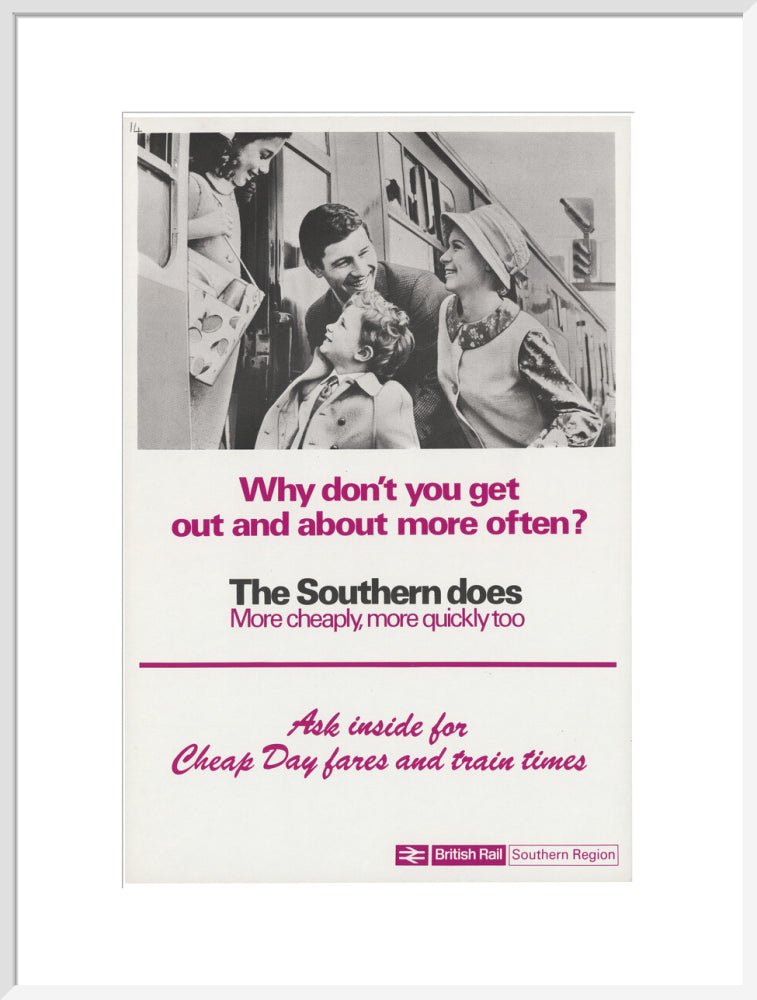 Why Don't You Get Out and About More Often? art print extra large white Art Print - Science Museum Shop