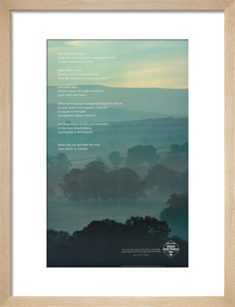 Discover Britain's Scenic Railway art print small natural Art Print - Science Museum Shop